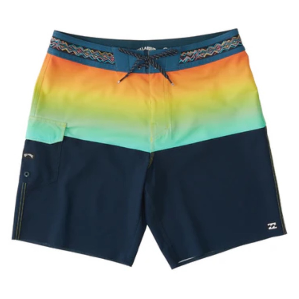 Billabong Boys' Fifty50 Pro Performance Mid Length Boardshorts